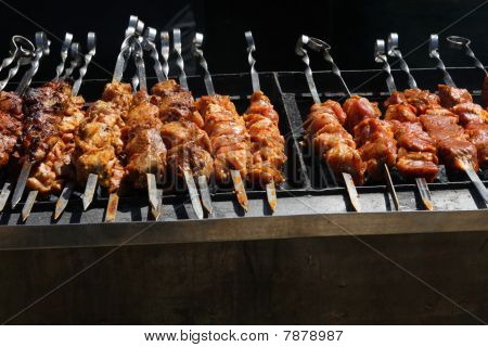 Shashlik på spyd