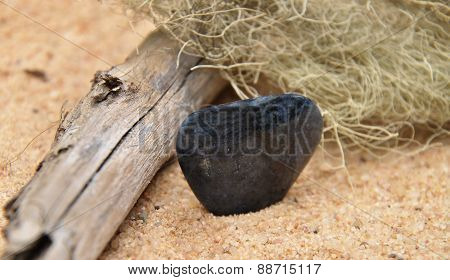 Dumortierite On Beach