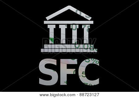 Building icon with inscription SFC.