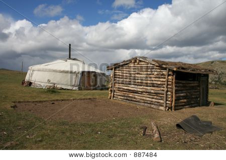 Casa nomade In Mongolia