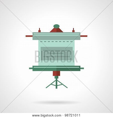 Presentation screen flat vector icon