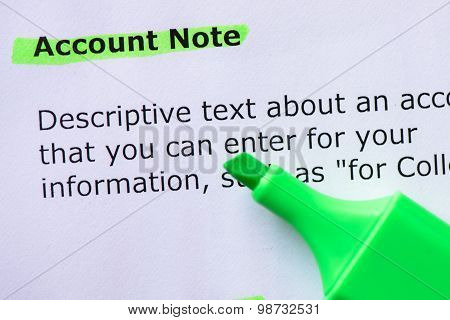 Account Note