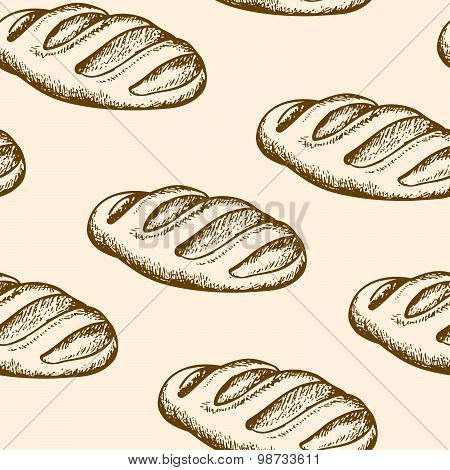 Seamless Pattern With Baguette