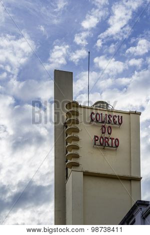 Porto, Portugal - July, 04: Coliseu Do Porto, One Of The Main Venues Of Oporto City