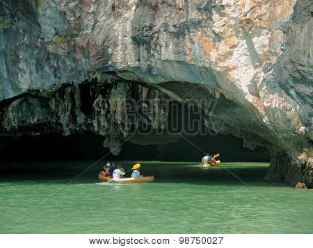 Kayaking In Pang Nga Bay, Thailand