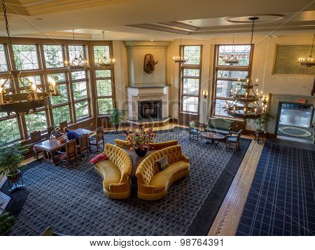 Interior of the Banff Springs Hotel