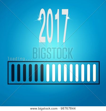 Blue Loading Bar Yeaer 2017