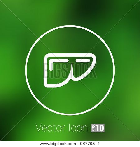 vector illustration of modern b lack icon liver