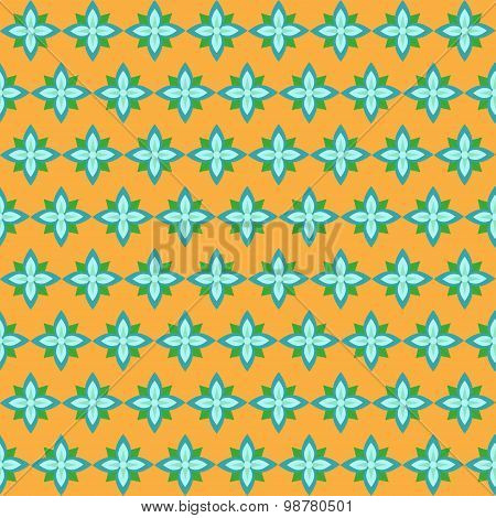 seamless pattern on orange background