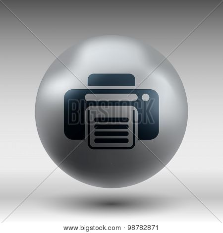 fax icon vector design printer document print