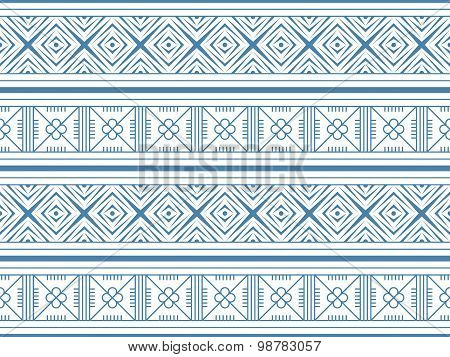 Tribal Seamless Pattern. Ethnic Vector Background