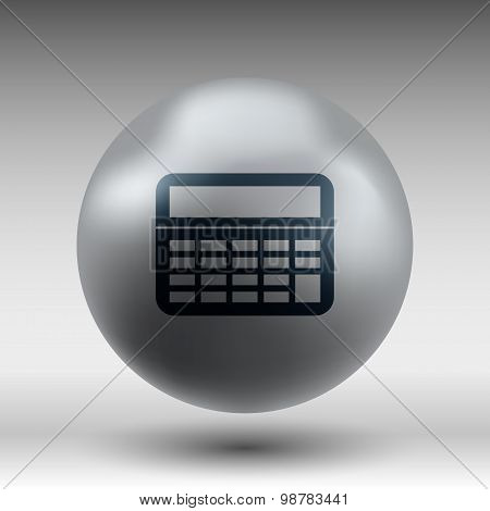Vector Calculator Icon isolated displa, mathematics