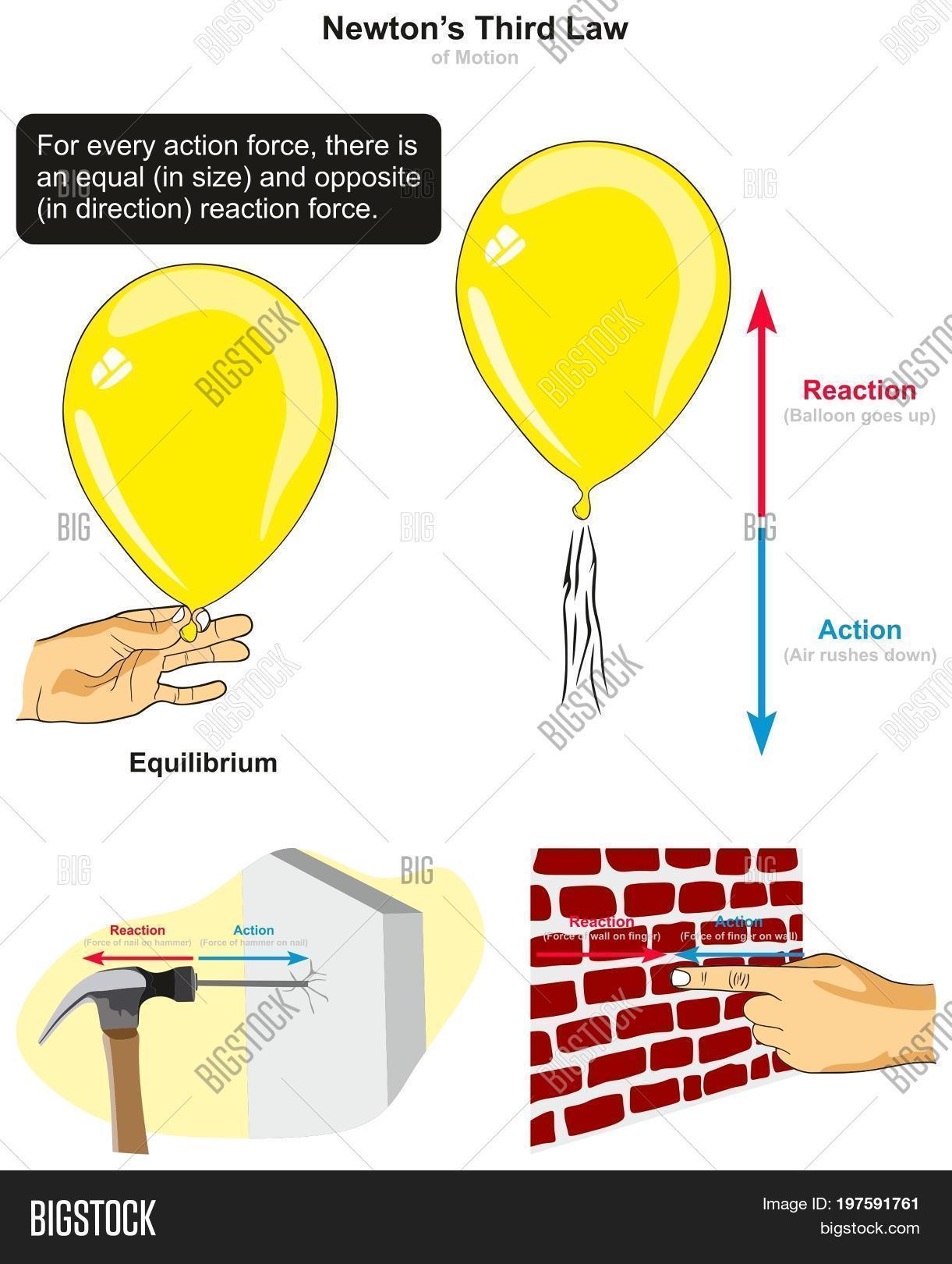 newtonâ s third image photo free trial bigstock