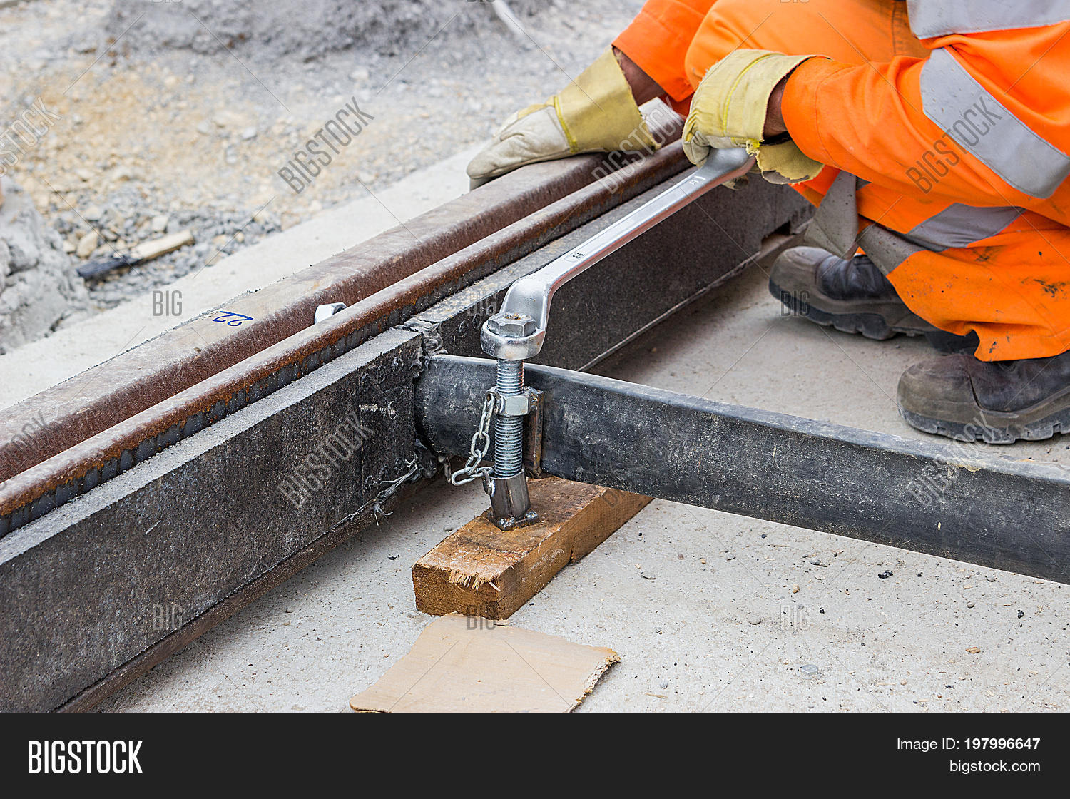 Rail Worker Tightening Image & Photo (Free Trial) Bigstock