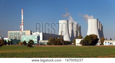 Nuclear power plant cooling towers - Slovakia