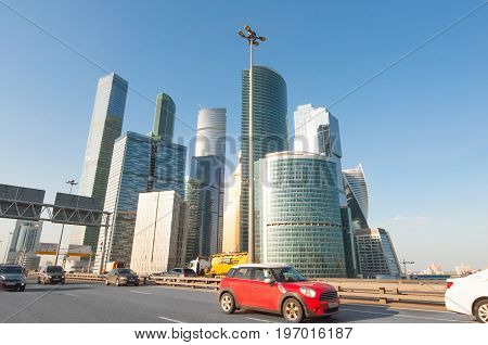 Moscow Russia-April 302017: The Moscow International Business Centre (MIBC) or 