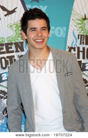 LOS ANGELES - 8 sierpnia: David Archuleta w sali prasowej w 2010 Teen Choice Awards w Gibson