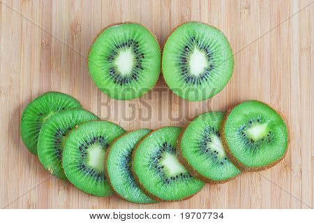 Friske skiver af Kiwi