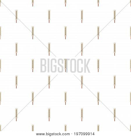 Medical thermometer pattern seamless repeat in cartoon style vector illustration