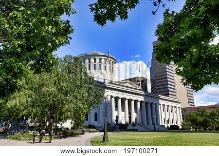 The Ohio Statehouse is located in Columbus, Ohio