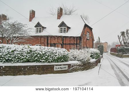 Unique old fashioned snow house in Birmingham