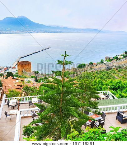 On Castle Hill Of Alanya