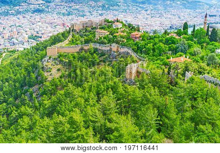 The Winding Walls Of Alanya Fortress