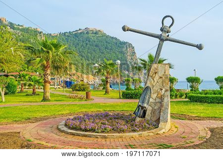 The Anchor Statue In Alanya