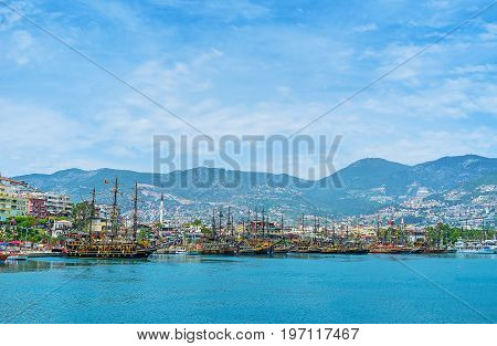 The Old Ships In Alanya