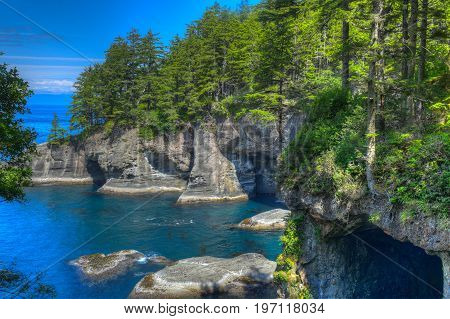 Washington's most beautiful corner and the Lower 48's Northwestern most point at Cape Flattery Washington.