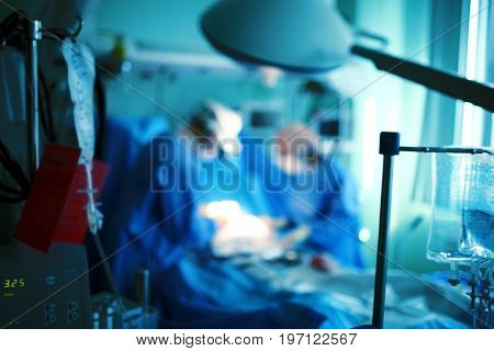 Immedicate operation process in the ICU.Medical help