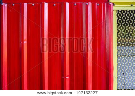 A wallpaper or background wall zinc sheets.