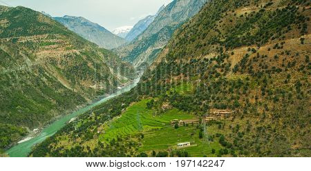 Kunhar river between Naran and Batakundi, Pakistan