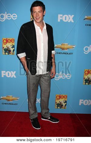 Los Angeles Sep 7: Cory Monteith kommt in die Freude Screening premiere & Partei Saison 2 zum Nennwert