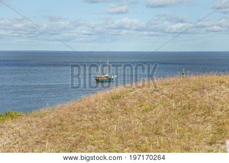 A beautiful sand dunes in a Neringa National park. Travel photo