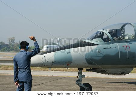 Technical Team  Of L-39 Albatros Of Royal Thai Air Force.