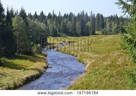 Šumava Modrava Roklanský brook, here are wonderful places