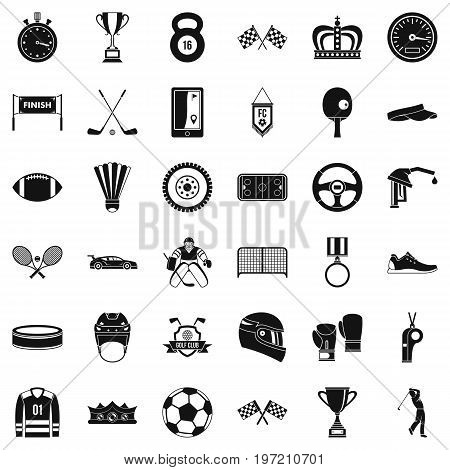 Sport award icons set. Simple style of 36 sport award vector icons for web isolated on white background