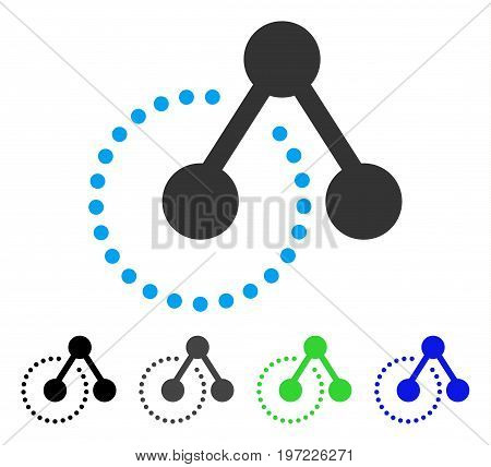 Structure Analysis flat vector pictograph. Colored structure analysis gray, black, blue, green pictogram versions. Flat icon style for graphic design.