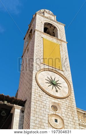 Luza Belfry In Old City Dubrovnik