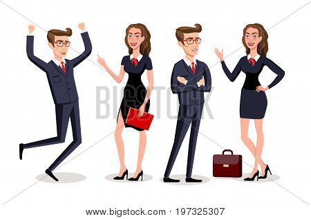 Business People Teamwork ,vector Illustration Cartoon Character.