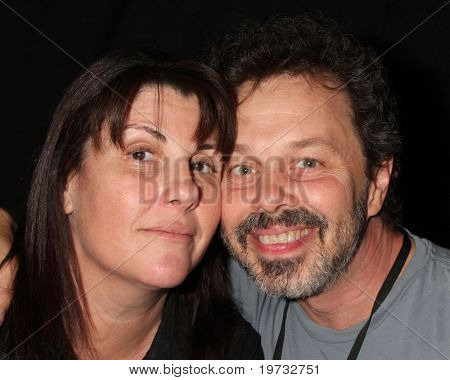 LOS ANGELES - OCT 9: Elaine Aronson. Curtis Armstrong na Hollywood Show v Marriott konvence 