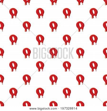 O letter isolated on white background. Red bloody O letter vector illustration