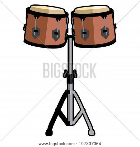 Isolated Pair Of Drums