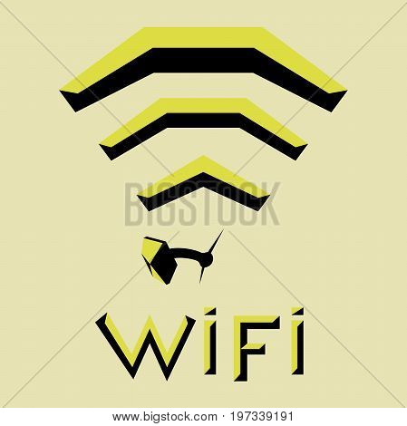 Graphic image of the symbol of free Internet