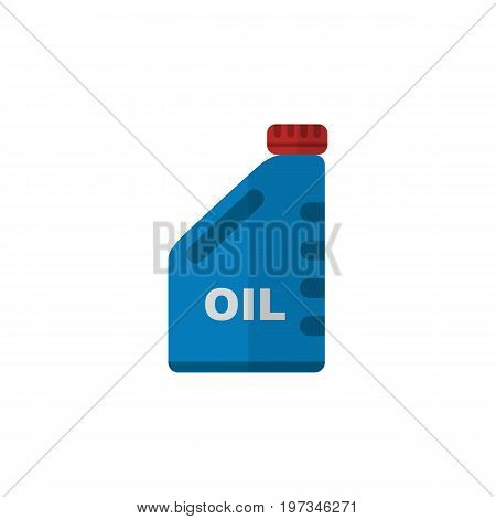 Petrol Vector Element Can Be Used For Petrol, Oil, Jerrycan Design Concept.  Isolated Oil Jerrycan Flat Icon.