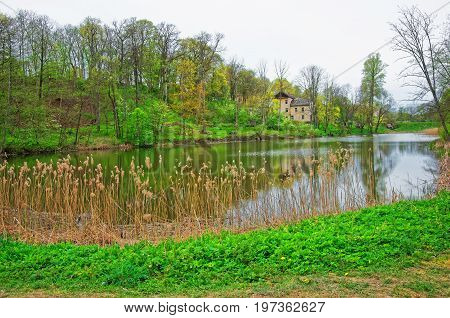 Pond Of Traku Voke Public Park In Vilnius Baltic