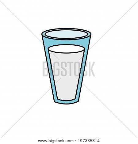fesh and delicious natural milk vector illustration