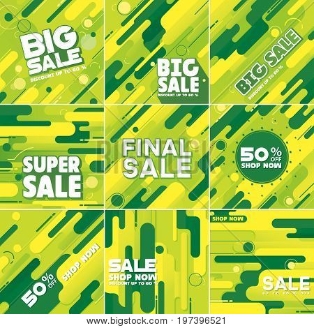 Multipurpose social media kit background. Available in 8 different forms suitable for your promotion
