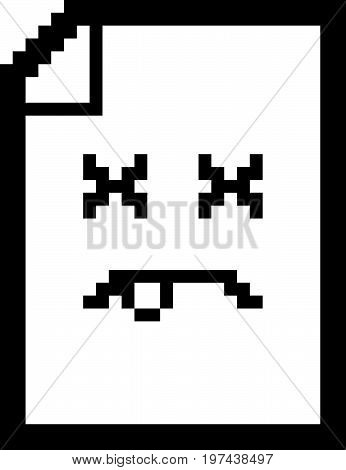 Dead 8-bit Cartoon Paper